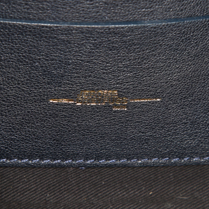 Sac bandoulière Jerome Dreyfuss Igor en cuir bleu - Detail D3
