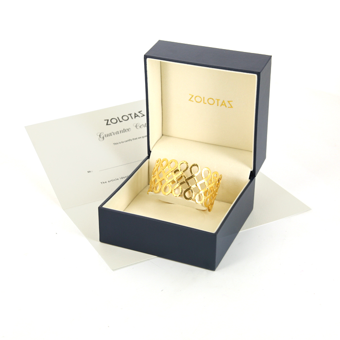 Bracciale aperto Zolotas Princesses of the Mediterranean in argento e oro placcato - Detail D2