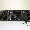 Shopping bag Balenciaga Papier A4 modello grande in pelle verniciata nera effetto invecchiato - Detail D4 thumbnail