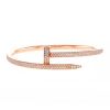 Bracelet Cartier Juste un clou en or rose et diamants, taille 17 - 00pp thumbnail
