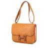 Hermes Constance handbag in gold ostrich leather - 00pp thumbnail