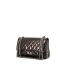 Chanel 2.55 shoulder bag in brown patent quilted leather - 00pp thumbnail