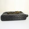 Bolso para llevar al hombro Chanel Grand Shopping en cuero acolchado azul oscuro - Detail D4 thumbnail