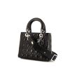 Bolso Dior Lady Dior en cuero cannage negro - 00pp thumbnail