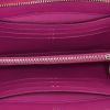 Billetera Dior Diorissimo en cuero granulado negro y cuero violeta - Detail D2 thumbnail