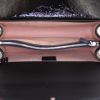 Gucci Dionysus small model shoulder bag in dark blue velvet and black patent leather - Detail D3 thumbnail
