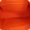 Shopping bag Hermès Cabag in tela arancione e pelle naturale - Detail D3 thumbnail