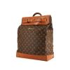 Sac Louis Vuitton Steamer Bag en toile monogram marron et cuir naturel - 00pp thumbnail