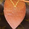 Borsa da viaggio Louis Vuitton Keepall 55 cm in tela monogram marrone e pelle naturale - Detail D3 thumbnail