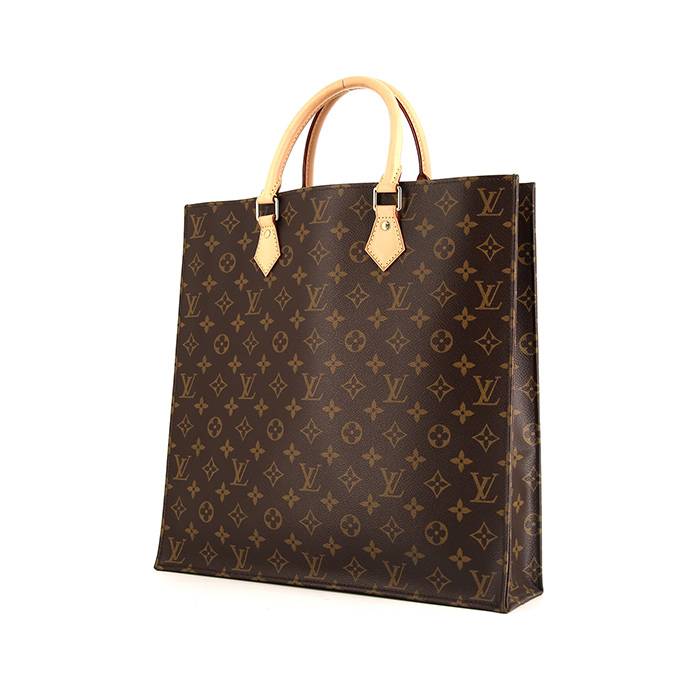 Louis Vuitton Blue Denim Monogram Sac Plat Bag Tote Handbag ref