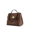 Louis Vuitton Bergamo bag in ebene damier canvas and brown leather - 00pp thumbnail