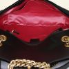 Gucci GG Marmont shoulder bag in black quilted velvet - Detail D3 thumbnail