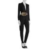 Bolsito-cinturón Gucci GG Marmont en cuero acolchado negro y blanco - Detail D1 thumbnail