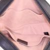 Pochette-cintura Gucci GG Marmont in pelle trapuntata nera e bianca con motivo a farfalla - Detail D2 thumbnail