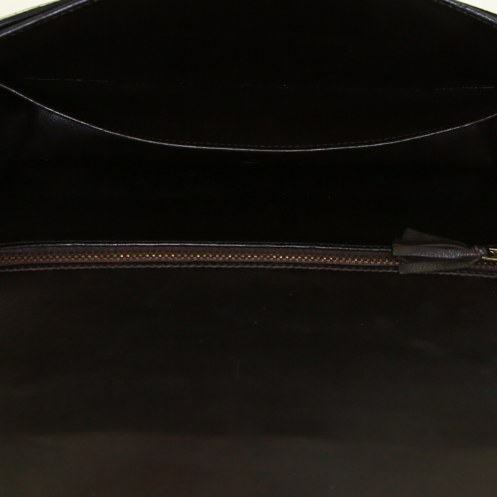Borsa Hermes Constance in coccodrillo marino marrone scuro - Detail D3