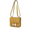 Hermes Constance handbag in yellow mustard Tadelakt leather - 00pp thumbnail