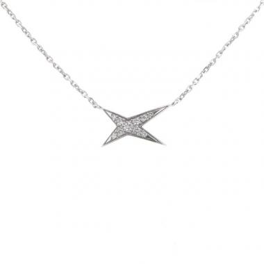 Collana Mauboussin Valentine For You in oro bianco e diamanti