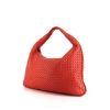 Bottega Veneta Veneta handbag in red intrecciato leather - 00pp thumbnail