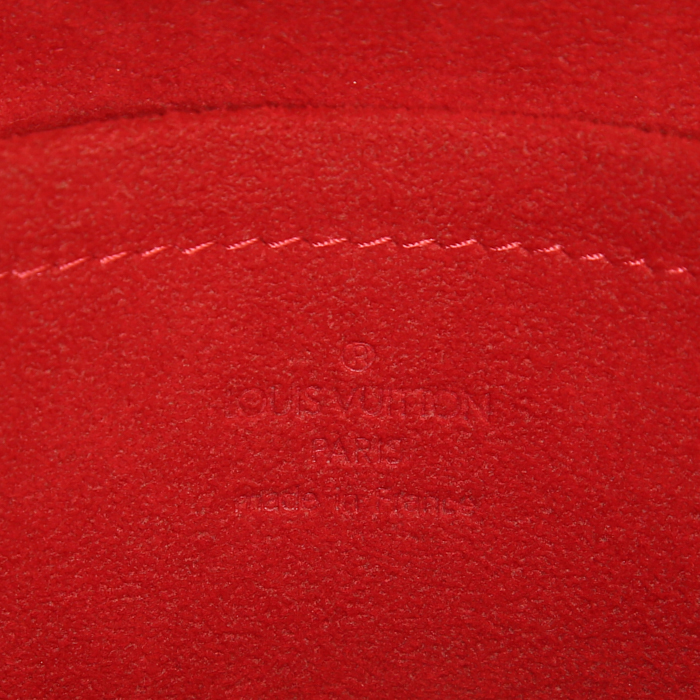 Borsa Louis Vuitton Knightsbridge in tela a scacchi marrone e pelle lucida marrone - Detail D3