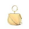 Chloé Nile shoulder bag in beige leather and beige suede - 00pp thumbnail