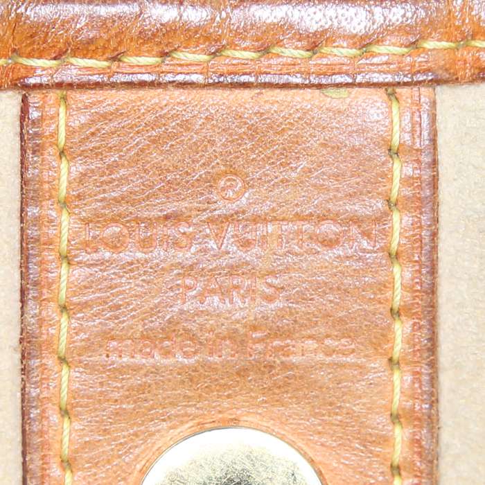 Louis Vuitton Galliera medium model handbag in brown monogram canvas and natural leather - Detail D3