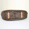 Louis Vuitton Galliera medium model handbag in brown monogram canvas and natural leather - Detail D4 thumbnail