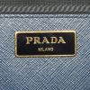 Prada Galleria large handbag in blue leather saffiano - Detail D3 thumbnail