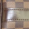 Bolsa de viaje Louis Vuitton Keepall 55 cm en lona a cuadros revestida marrón y cuero marrón - Detail D4 thumbnail
