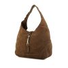 Gucci Jackie handbag in brown suede - 00pp thumbnail