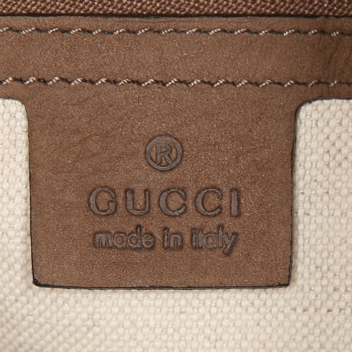 Gucci Jackie handbag in brown suede - Detail D3