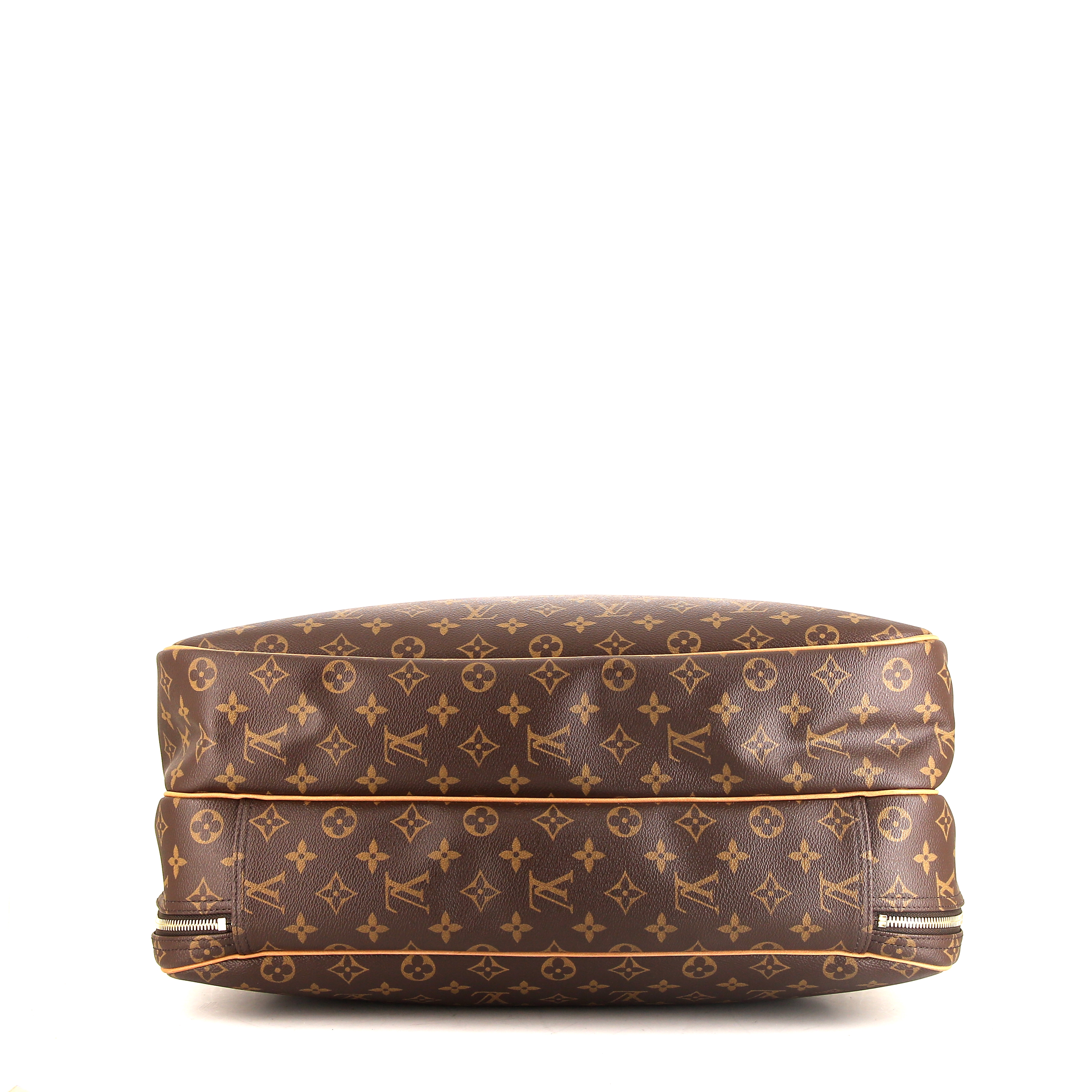 Sac de voyage Louis Vuitton Alize en toile monogram enduite marron - Detail D5