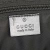 Sac bandoulière Gucci Suprême GG en toile monogram enduite noire et cuir noir - Detail D3 thumbnail