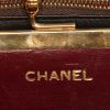 Borsa a tracolla Chanel Vintage in pelle marrone con motivo a spina di pesce - Detail D4 thumbnail