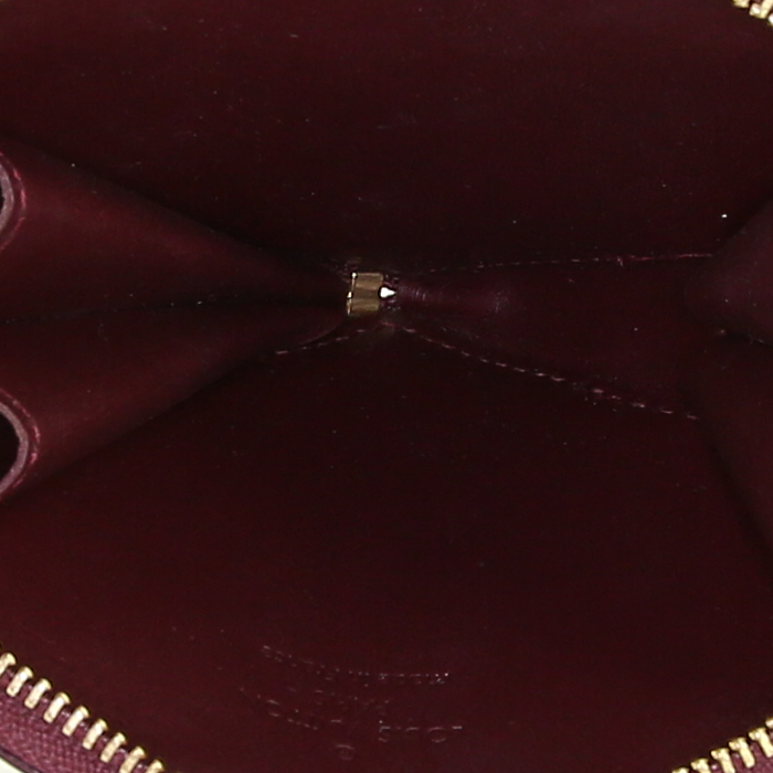 Borsellino Louis Vuitton in pelle verniciata rosa e viola con motivo - Detail D1