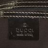 Gucci Joy Boston handbag in grey-beige monogram canvas and brown - Detail D3 thumbnail