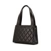 Chanel Vintage bag worn on the shoulder or carried in the hand in black quilted leather - 00pp thumbnail