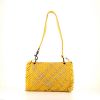Bottega Veneta handbag in yellow and beige bicolor intrecciato leather - 360 thumbnail