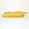 Bolso de mano Bottega Veneta en cuero intrecciato bicolor amarillo y beige - Detail D4 thumbnail