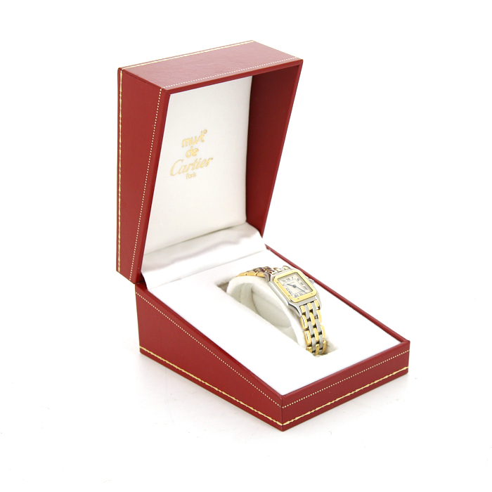 Cartier Panthère watch in gold and stainless steel Circa  1990 - Detail D2