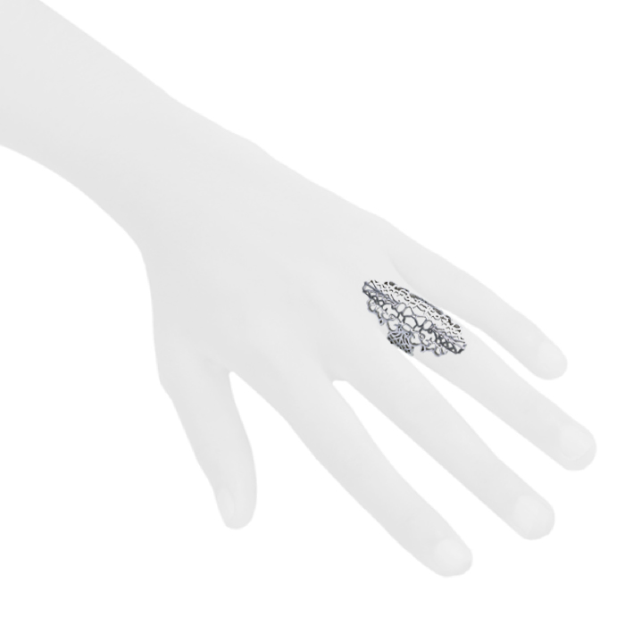 Repossi Maure large model ring in white gold - Detail D1