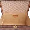 Louis Vuitton Wardrobe mail trunk in beige linen canvas and leather - Detail D4 thumbnail