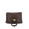 Hermes Birkin 35 cm handbag in brown epsom leather - 360 Front thumbnail