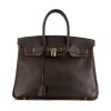 Hermes Birkin 35 cm handbag in brown epsom leather - 360 thumbnail