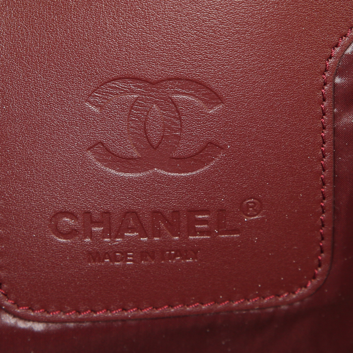 Mochila Chanel Coco Cocoon en lona acolchada negra y cuero negro - Detail D3