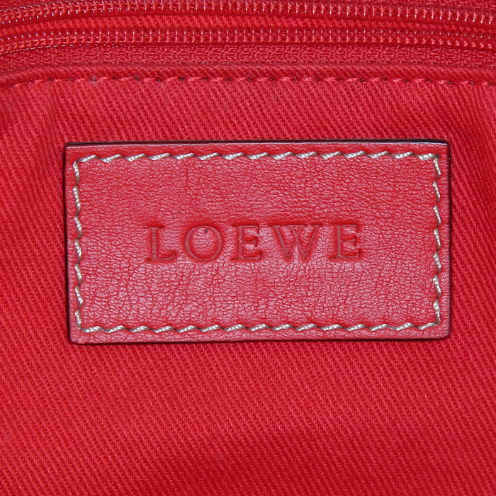 Bolso de mano Loewe en cuero rojo - Detail D3