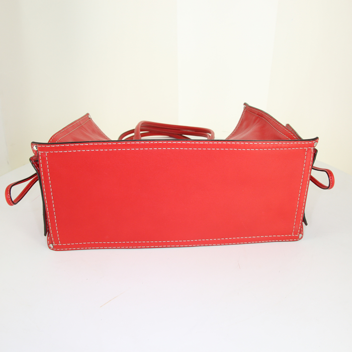 Sac à main Loewe en cuir rouge - Detail D4
