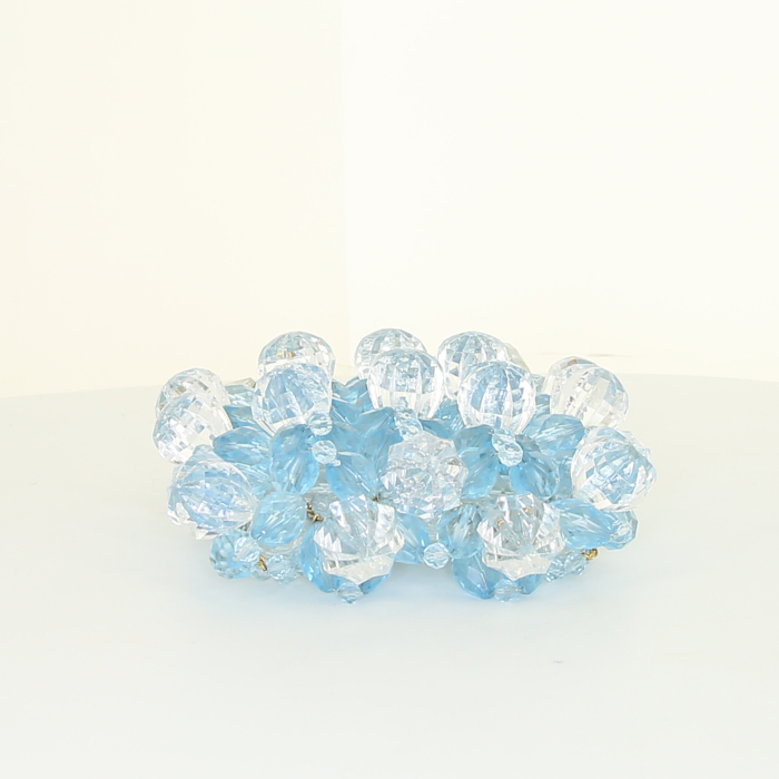 Chanel Editions Limitées clutch in transparent and blue plexiglas - Detail D3