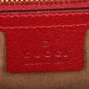 Gucci Padlock handbag in grey monogram canvas and red leather - Detail D4 thumbnail
