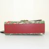 Borsa Gucci Padlock in tela monogram grigia a fiori e pelle rossa - Detail D5 thumbnail