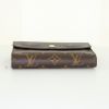 Billetera Louis Vuitton Alexandra en lona Monogram marrón y cuero marrón - Detail D4 thumbnail